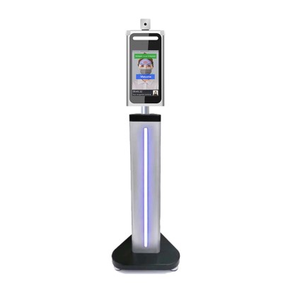 Hand Wash Function 7inch Face Recognition Device With Automatic Temp Measuring